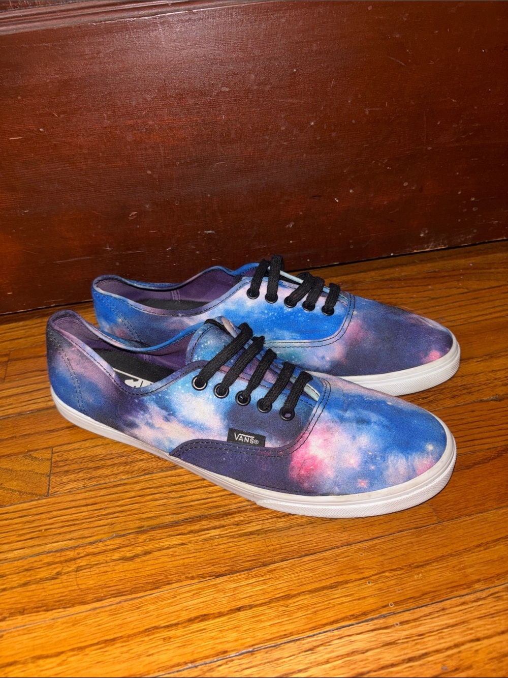 Vans Men (7)/Women (8.5) Galaxy Canvas Sneakers - Blue, Purple, Pink
